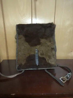 Military Backpack Leather Cowhide Vintage • $225