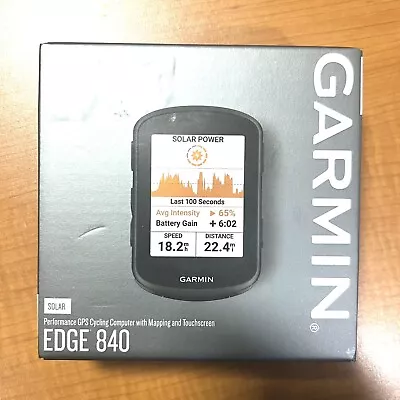 Garmin Edge 840 Solar Bicycle GPS Head Unit With Mapping Touchscreen NEW/SEALED • $539.99