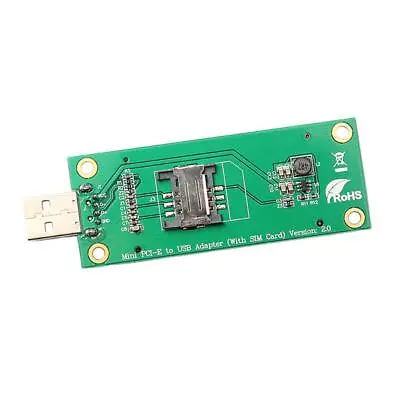 Mini PCI-E To USB Converter Card With SIM Card Slot WWAN Test 3G/4G Module • £9.82