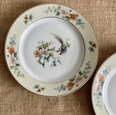 Heinrich Songbird 6.25” Bread Plates (set Of 2) Bulgaria Germany HC Selb China • $24.95