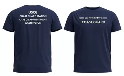 Cape Disappointment Coast Guard Station* Wa *2-sided Performance Polyester Shirt • $36.95