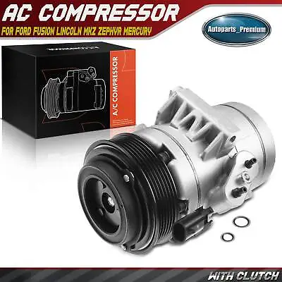 New AC Compressor With Clutch For Ford Lincoln Mercury Fusion MKZ Zephyr Milan • $129.99