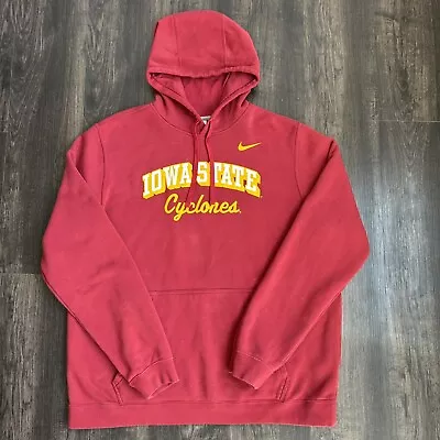 Nike Iowa State Cyclones Basketball NCAA Maroon Hoodie Sweatshirt Size X-Large • $29.99