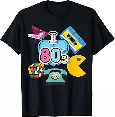 NEW LIMITED I Love The 80's Design Gift Idea Premium Tee T-Shirt S-3XL • $24.42