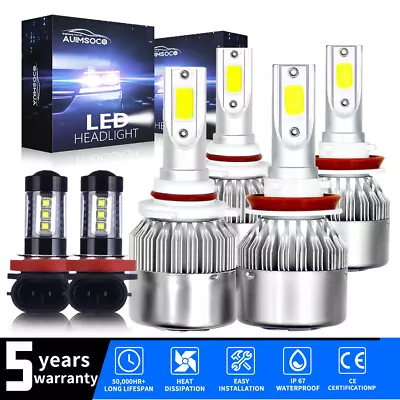 For Toyota Sienna 2011-2020 Mini Passenger Van 6x LED Headlight Fog Lights Bulbs • $49.99