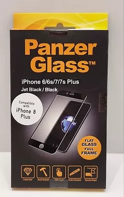 Panzer Glass Jet Black IPhone 6/6s/7/7s Plus/8 Plus Full Frame Screen Protector • $15.96