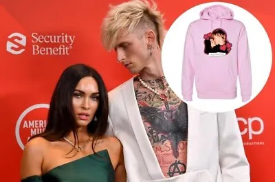 New MGK & Megan Fox Bloody Valentine Pink Hoodie  Medium • $171