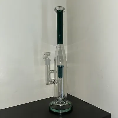 $26.90 • Buy 15 Inch Glass Hookah Bong Percolate Water Smoking Pipe Baseball Bat 14mm Green 