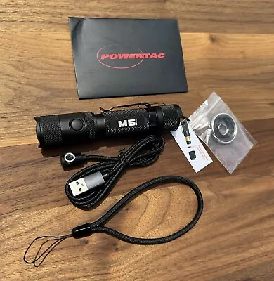 Powertac M5 Gen3 EDC Tactical LED Flashlight - 2030 Lumen W/Magnetic Charge • $52