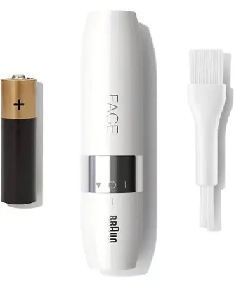 Braun Face Mini BS1000 White Hair Remover Wet & Dry Trimmer W/ Trimming Comb • £11.99