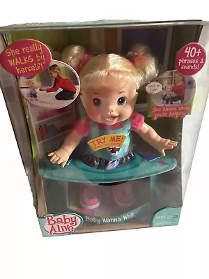 Vtg Collectible  2011 New In Box Interactive Baby Alive Baby Wanna Walk Doll • $179.99
