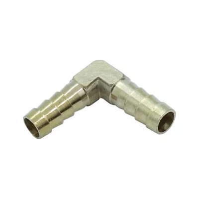 Brass Barb Fitting 90 Degree Elbow Connector 5/16  X 5/16  Barb • $7.29