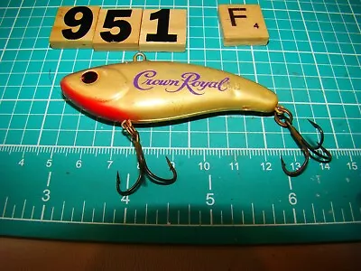 V0951 F Rare Advertising Crown Royal Mann's Fishing Lure • $15.95