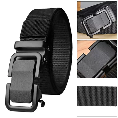 Men's Military Tactical Belt Adjustable Buckle Gun Belt Quick Release Army Belts • $11.98