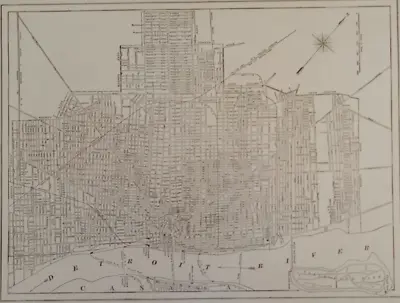 Antique 1923 Post-WWI Atlas Motor City Map Detroit Michigan Dublin Ireland L@@K • $11.99