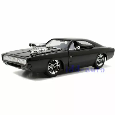 Jada Dom's 1970 Dodge Charger R/t Black Fast & Furious 7 1/24 Diecast Car  97059 • $13.50