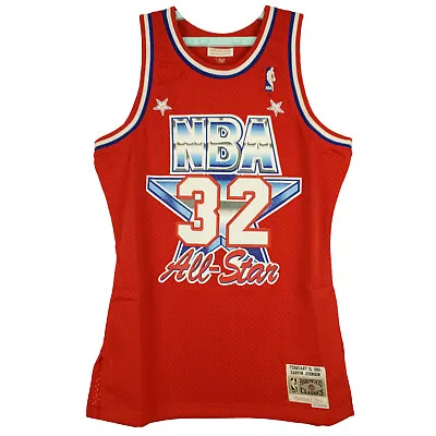 Mitchell & Ness Earvin Magic Johnson NBA All-Star West Jersey M Medium Red NWT • $89.99