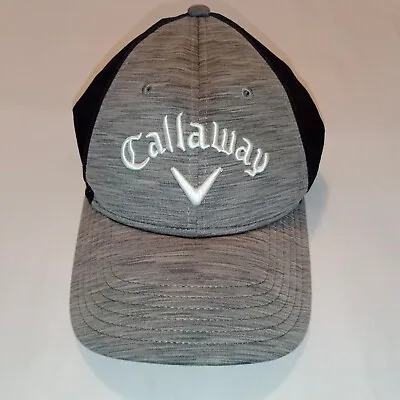 Callaway Golf Hat / Cap Grey & Black Adjustable Strap • $15.51