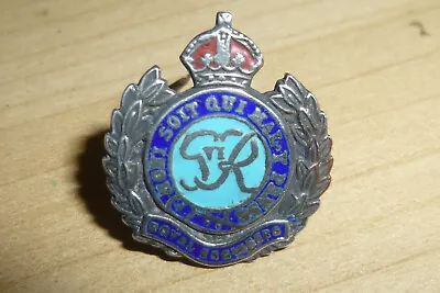 £10 • Buy Ww2 Solid Silver & Enamel Royal Engineers Sweetheart Badge