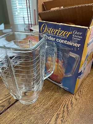 $14.99 • Buy Replacement 5-Cup Glass Square Top Blender Pitcher, Fits Oster Osterizer NOS