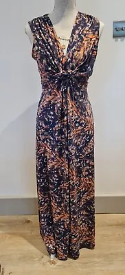 BUTTERFLY BY MATTHEW WILLIAMSON Dress Size UK 14 Women’s Pink Purple Maxi Long • £24.99