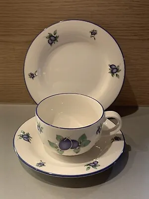 £7.99 • Buy Royal Doulton Everyday Blueberry Trio Cup Saucer &  Plate
