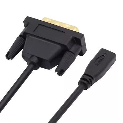 DVI 24+1 Male To Micro HDMI 1.4 Type-D 4K Female Extension Cable For Card UHD • $8.30