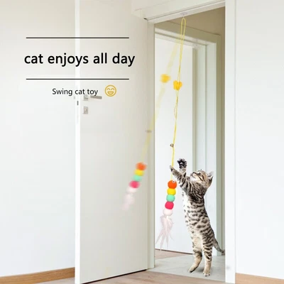 $12.34 • Buy Pet Cat Toy Door Hanging Automatic Funny Teaser Interactive Kitten Cats Toys