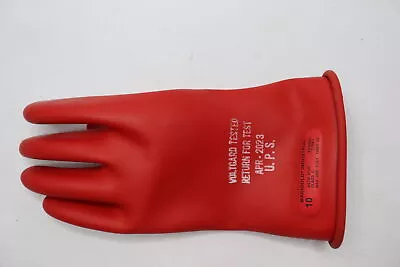 Marigold Mechanic's Glove Natural Rubber Red 10 11  Length  • $4