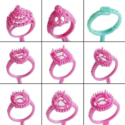 9PC Set Ring Wax Casting - WRB101 Floral Wax Patterns Molds For Lost Wax Casting • £35.99