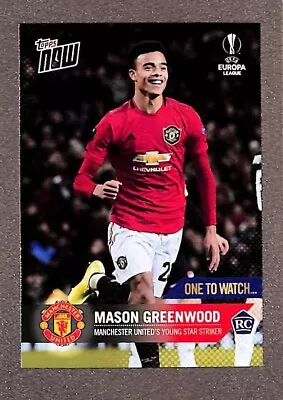 Mason Greenwood Topps Now Europa One To Watch Rookie RC #059 Manchester United • $7.99