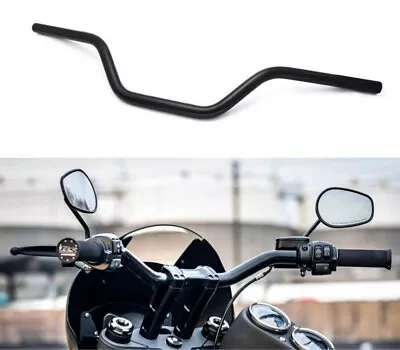 Motorcycle Handlebar 7/8 22mm Cafe Racer Handlebars Low Rise Drag Bars Universal • $35.95