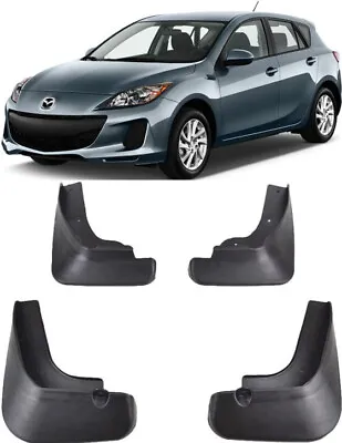 Genuine New Molded Splash Guards Mud Flaps For 2010-2013 Mazda 3 Axela Hatchback • $14.99