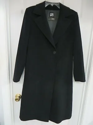  CINZIA ROCCA Wool/angora/cashgora  Midi Coat Black US8 • $92.90