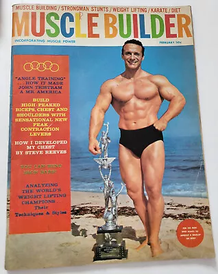 Feb 1963 Muscle Builder Magazine George Eiferman Iffb Mr Universe Bodybuilding • £12.86