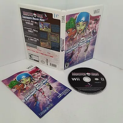 Monster High: Skultimate Roller Maze Nintendo Wii Complete CIB. Cleaned & Tested • $13.95