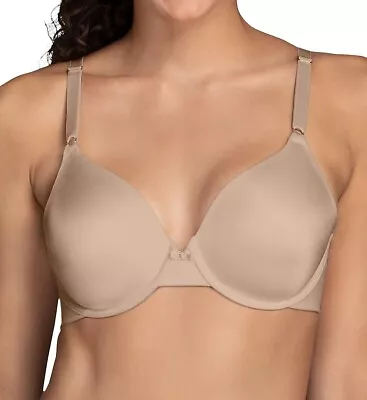 VANITY FAIR Damask Neutral Beauty Back Full Coverage Bra US 38C UK 38C NWOT • $18.44