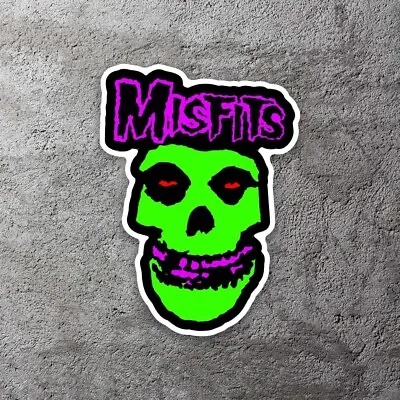 Misfits Neon Vinyl Sticker 4  Tall - Includes Two Stickers • $5.99