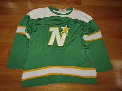 Vintage Rawlings Label - MINNESOTA NORTH STARS (LG) Hockey Jersey GUMP WORSLEY • $225