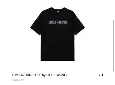 Golf Wang T-shirt Xxl Timesquare Tee Xxl 2XL Tyler The Creator Black • $80