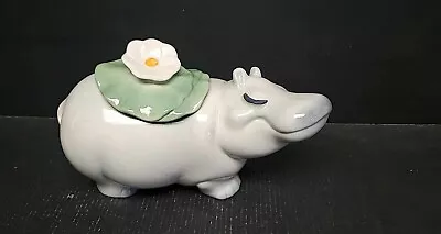 Metlox Poppytrail Bubbles The Hippo Cookie Jar In Gray • $275