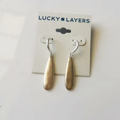 New Lucky Brand Teardrop Drop Earrings Gift Fashion Women Party Holiday Jewelry • $7.99