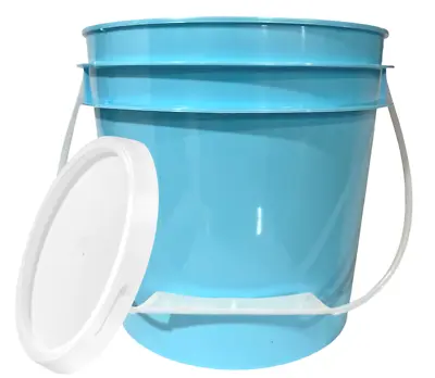 1 Gallon  Bucket Pail With Lids - Food Grade - BPA Free Aqua Color ( Pack Of 2) • $26.77