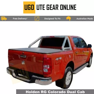 Clip On Tonneau Cover To Fit Holden Colorado RG Dual Cab With Sports Bar • $307.91