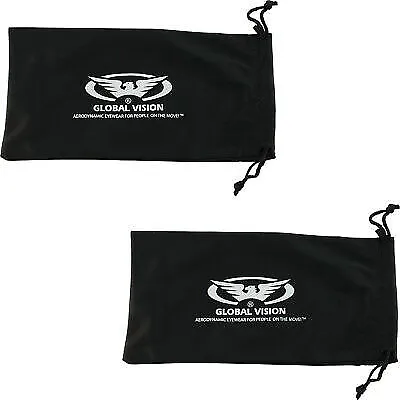 Bulk Lot 20 LARGE Black 4 1/4  X 8 1/2  Micro Fiber Sunglasses Carrying Pouch • $13.99