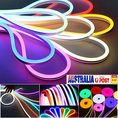 1M 5M 10M 20M LED Strip Neon Flex Rope Light Waterproof DC 12V Outdoor Lighting • $11.99