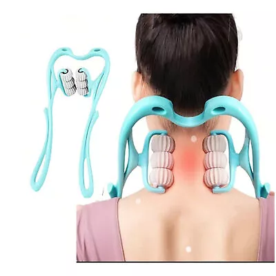 Neck Massager Roller Colorful Plastic Shoulder Trigger Point Therapy Relaxation • $7.98
