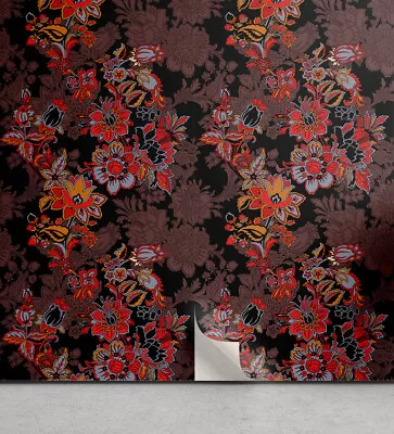 Flower Wallpaper Japanese Vivid Florals • £11.99