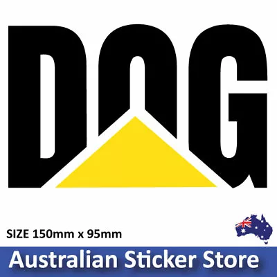 DOG Version  - CATERPILLAR STICKER Funny Decal For 4x4  Ute Car • $5.95