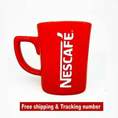 Red Cup Nescafe Coffee Mug Ceramic For Collectibles 8oz Free Shipp & Tracking • $23.75